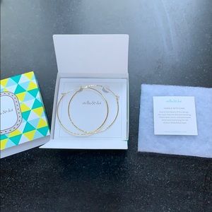 Stella & Dot Essential Hammered Hoops